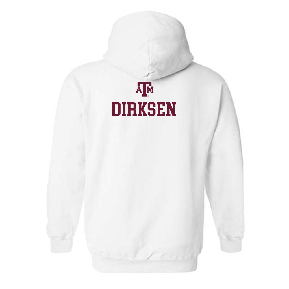 Texas A&M - NCAA Equestrian : Kendall Dirksen - White Out 2026 Hooded Sweatshirt-1