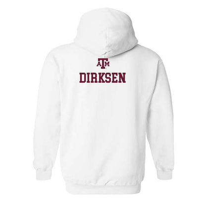 Texas A&M - NCAA Equestrian : Kendall Dirksen - White Out 2026 Hooded Sweatshirt-1