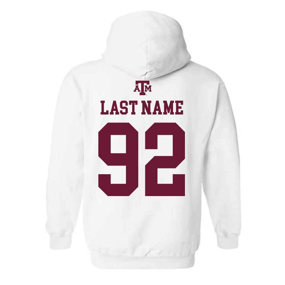 Texas A&M - NCAA Football : Sam M'Pemba - White Out 2026 Hooded Sweatshirt-1