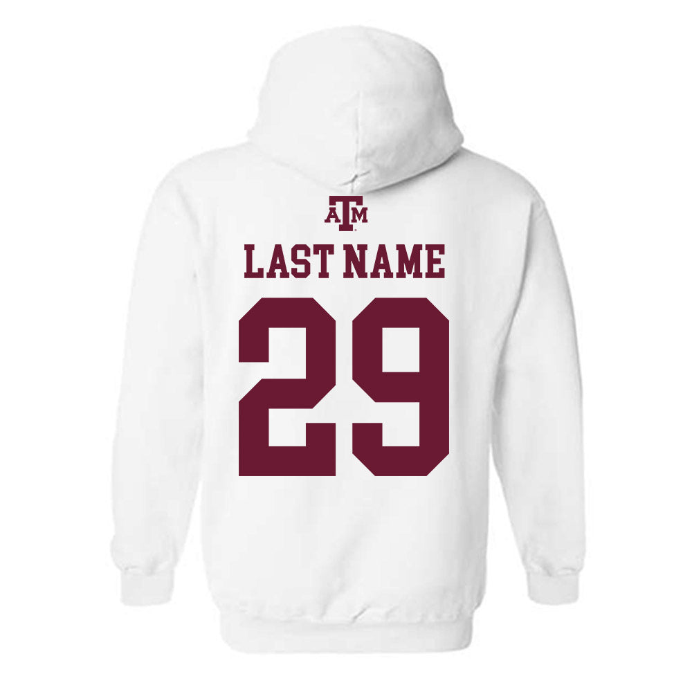 Texas A&M - NCAA Football : Myles Davis - White Out 2026 Hooded Sweatshirt-1