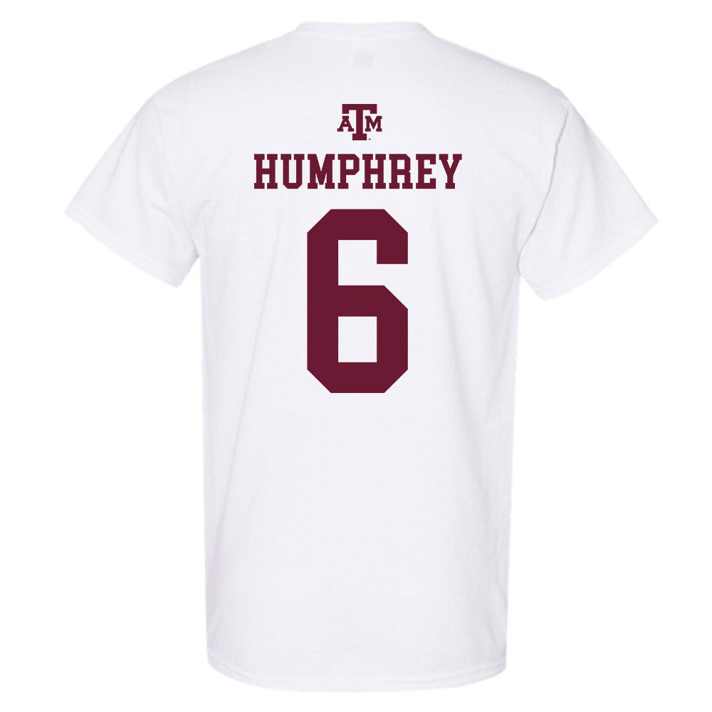 Texas A&M - NCAA Football : Julian Humphrey - White Out 2026 T-Shirt-1