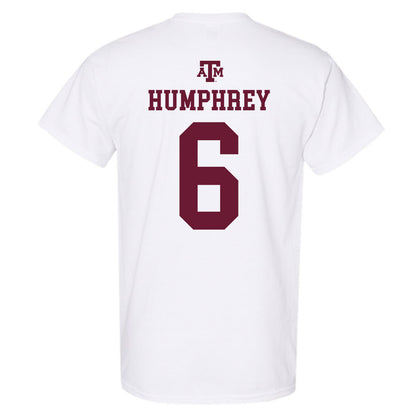 Texas A&M - NCAA Football : Julian Humphrey - White Out 2026 T-Shirt-1