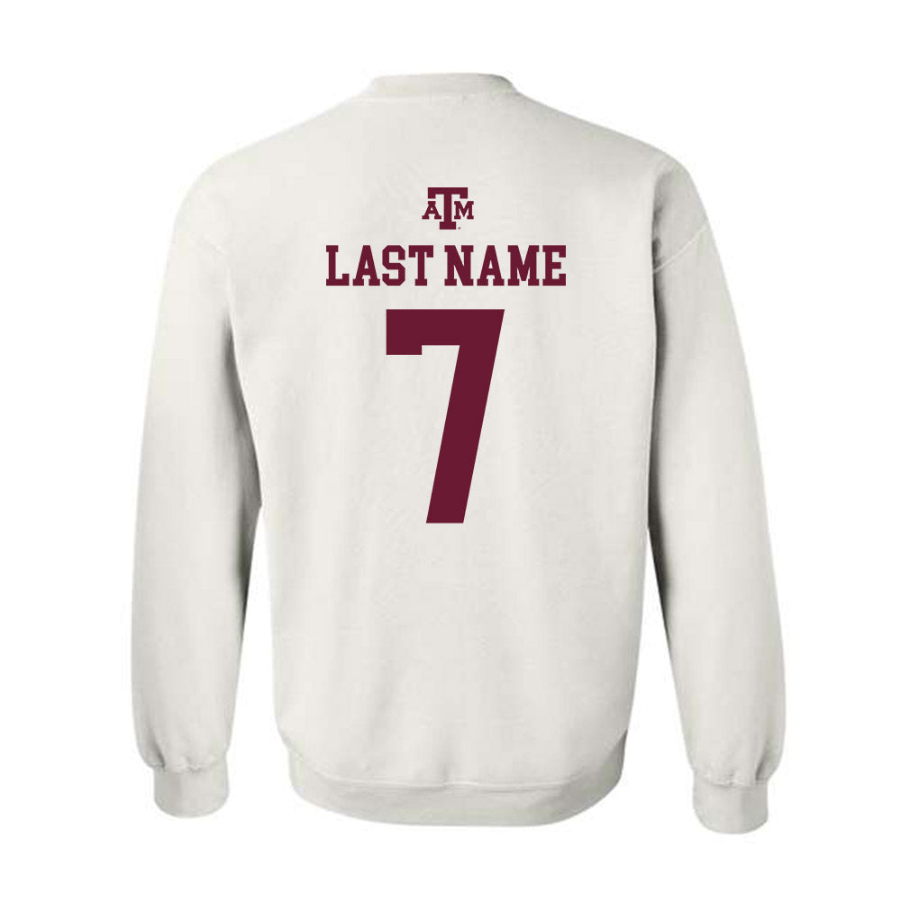 Texas A&M - NCAA Football : Tyreek Chappell - White Out 2026 Crewneck Sweatshirt-1