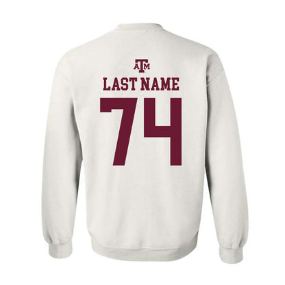 Texas A&M - NCAA Football : Zaden Krempin - White Out 2026 Crewneck Sweatshirt-1