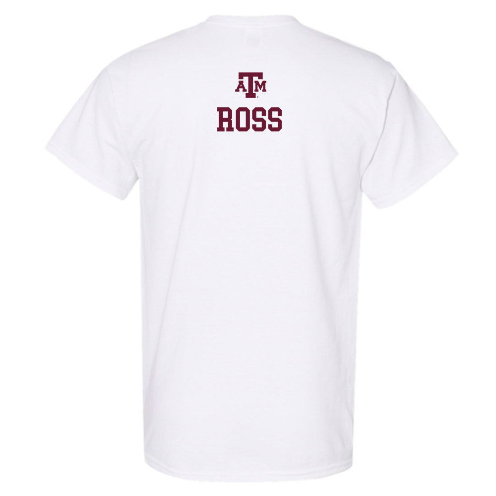 Texas A&M - NCAA Men's Tennis : Matthis Ross - White Out 2026 T-Shirt-1