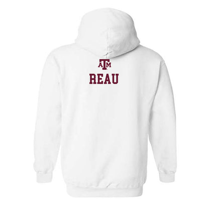 Texas A&M - NCAA Women's Golf : Louise Reau - White Out 2026 Hooded Sweatshirt-1
