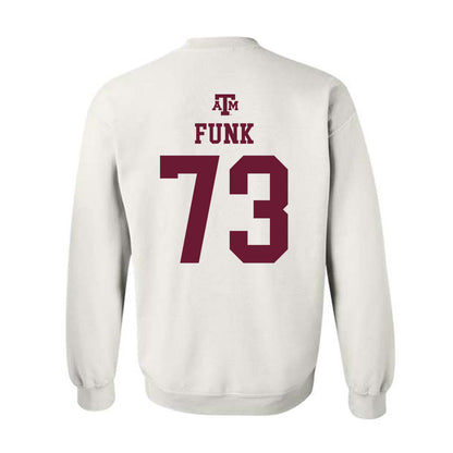 Texas A&M - NCAA Football : Ashton Funk - White Out 2026 Crewneck Sweatshirt-1