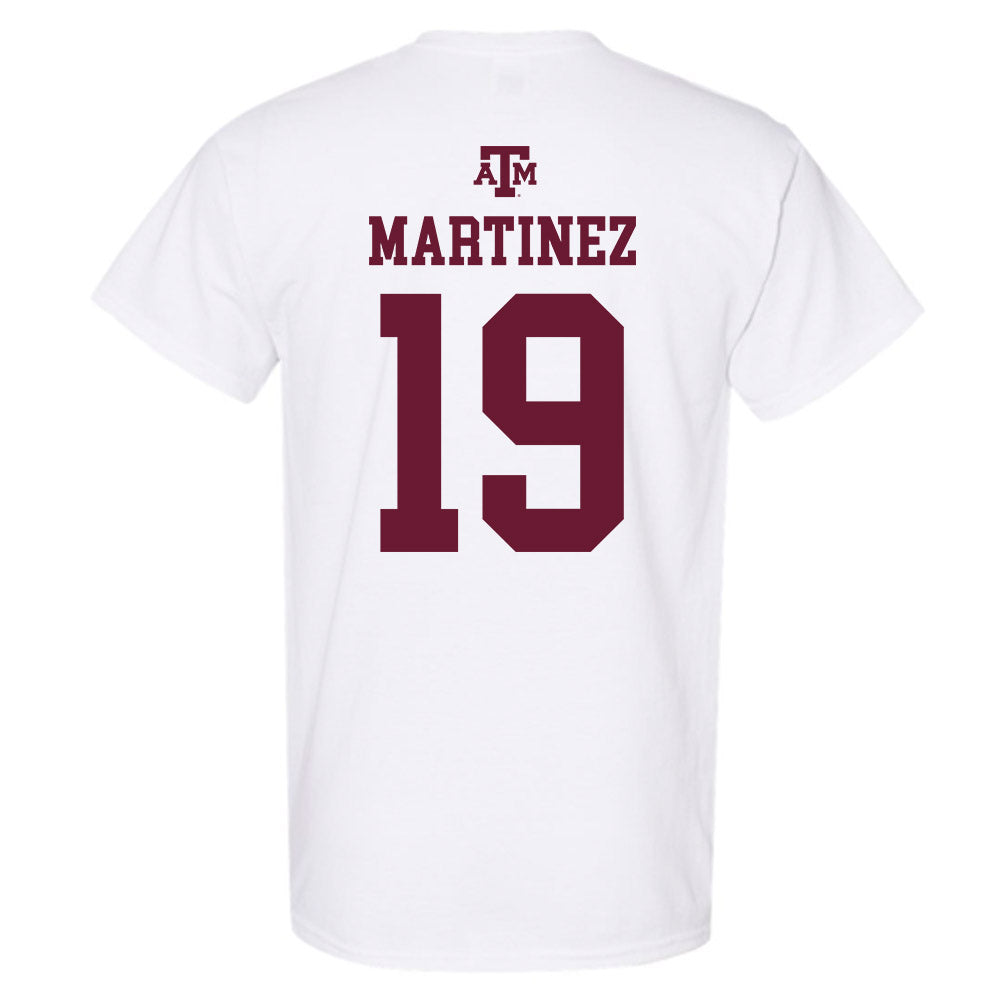 Texas A&M - NCAA Men's Basketball : Eemil Martinez - White Out 2026 T-Shirt-1