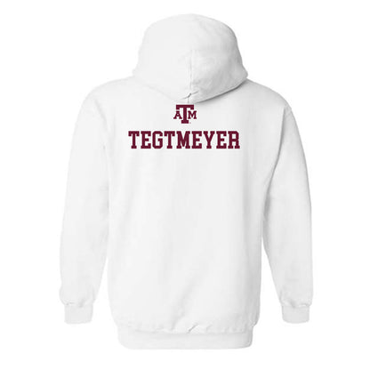 Texas A&M - NCAA Equestrian : Brooke Tegtmeyer - White Out 2026 Hooded Sweatshirt-1