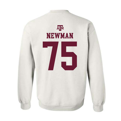 Texas A&M - NCAA Football : Jonte Newman - White Out 2026 Crewneck Sweatshirt-1