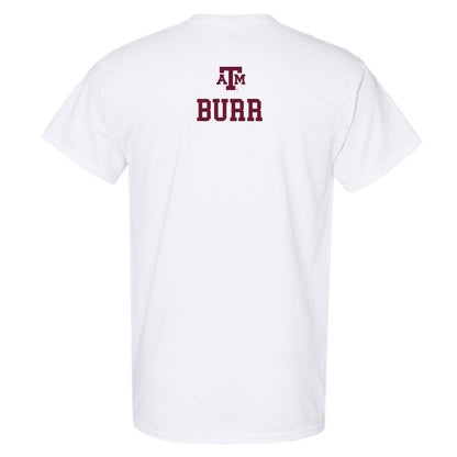 Texas A&M - NCAA Women's Track & Field : Leeah Burr - White Out 2026 T-Shirt-1