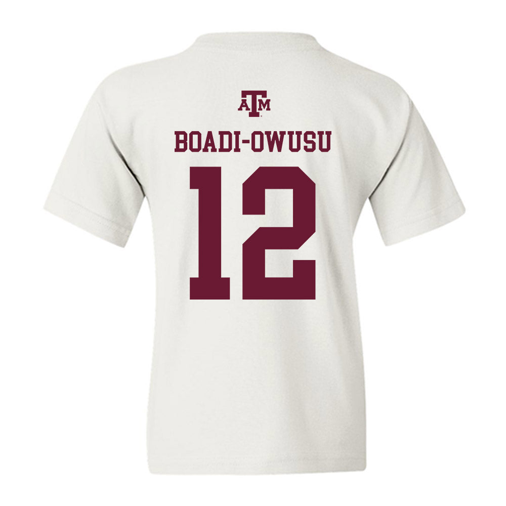 Texas A&M - NCAA Football : Nana Boadi-Owusu - White Out 2026 Youth T-Shirt-1