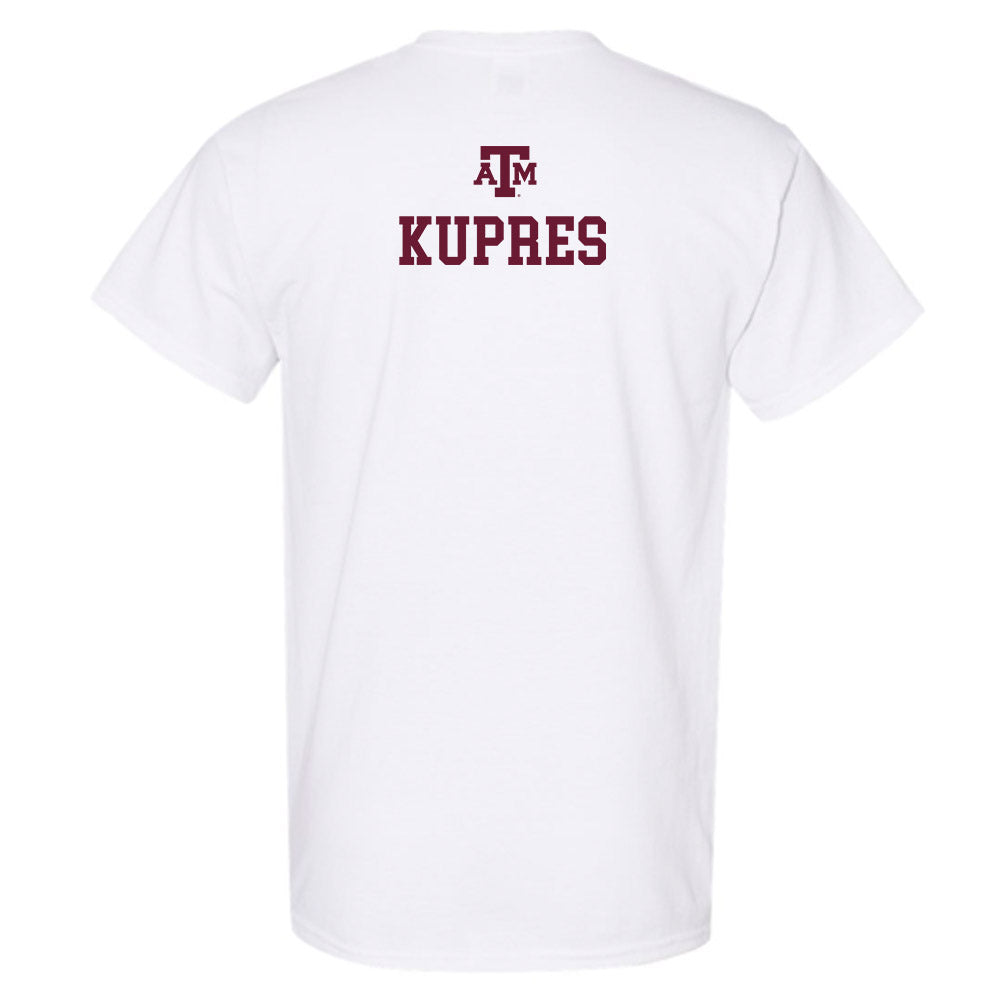 Texas A&M - NCAA Women's Tennis : Mia Kupres - White Out 2026 T-Shirt-1