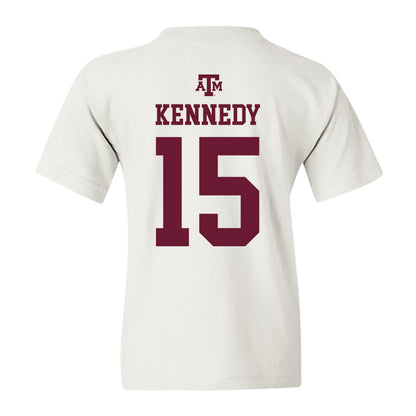 Texas A&M - NCAA Football : Rylan Kennedy - White Out 2026 Youth T-Shirt-1