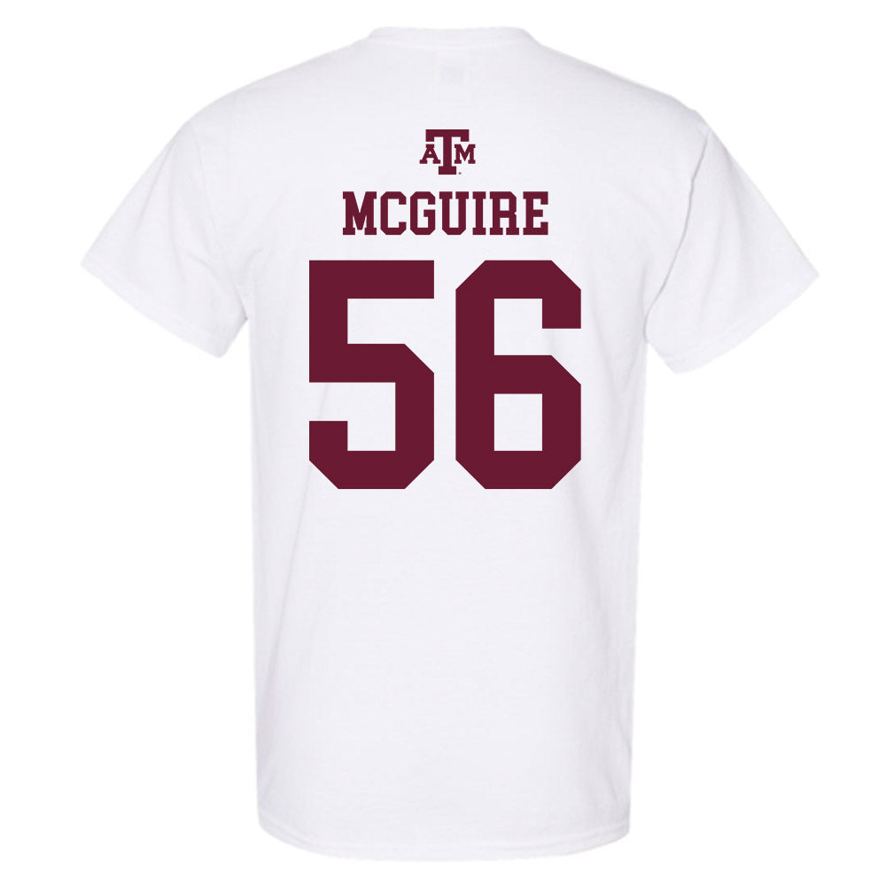 Texas A&M - NCAA Football : Nelson Mcguire - White Out 2026 T-Shirt-1