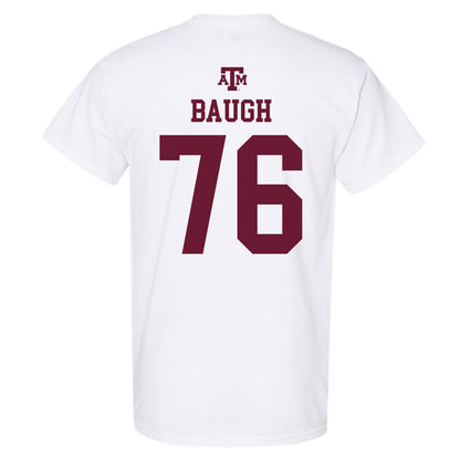 Texas A&M - NCAA Football : Trovon Baugh - White Out 2026 T-Shirt-1