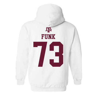 Texas A&M - NCAA Football : Ashton Funk - White Out 2026 Hooded Sweatshirt-1