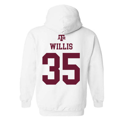 Texas A&M - NCAA Football : Isaiah Willis - White Out 2026 Hooded Sweatshirt-1