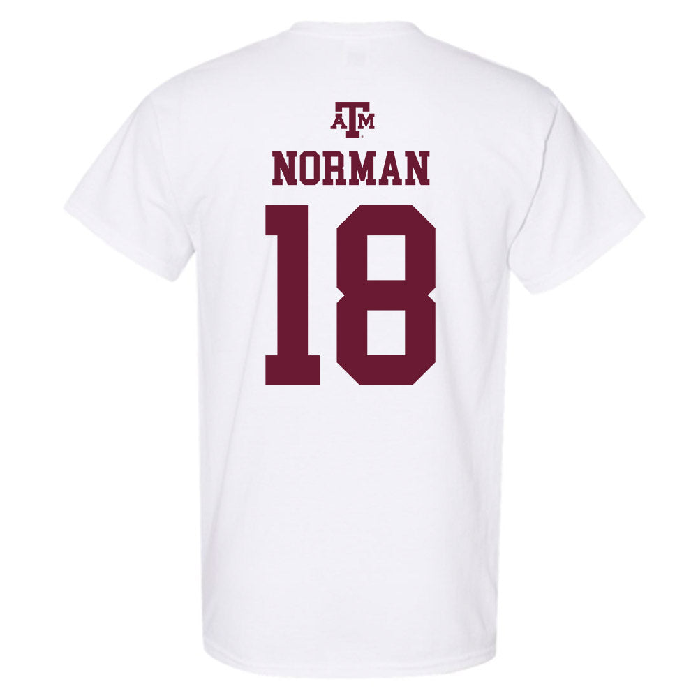 Texas A&M - NCAA Football : TK Norman - White Out 2026 T-Shirt-1