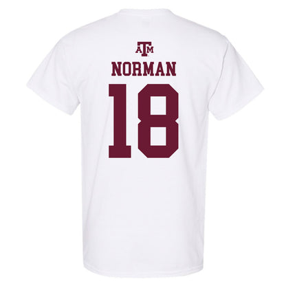 Texas A&M - NCAA Football : TK Norman - White Out 2026 T-Shirt-1