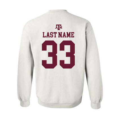 Texas A&M - NCAA Football : Jarred Kerr - White Out 2026 Crewneck Sweatshirt-1