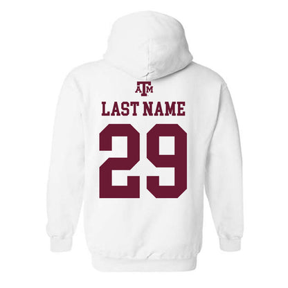 Texas A&M - NCAA Football : Justin Echols - White Out 2026 Hooded Sweatshirt-1