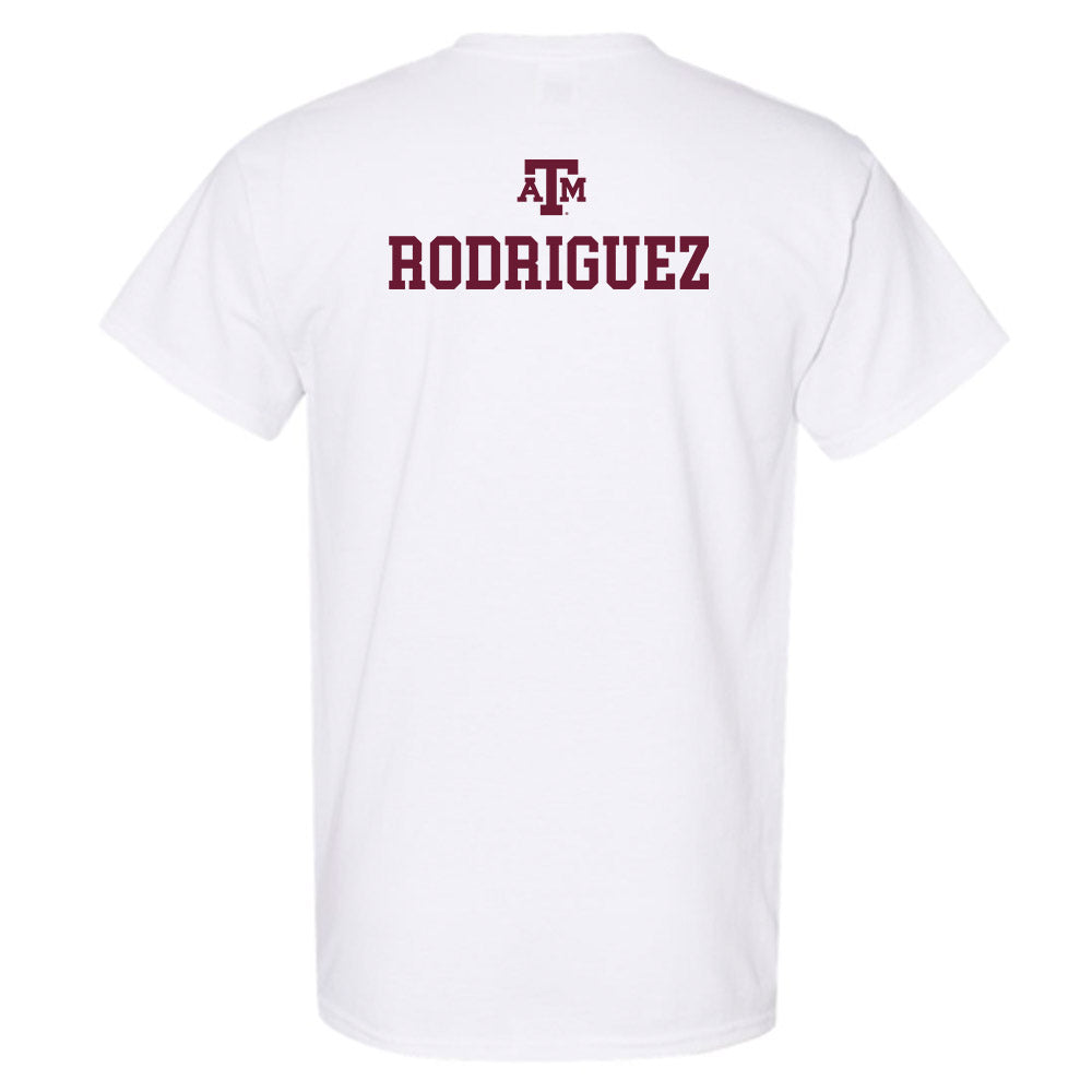 Texas A&M - NCAA Equestrian : Dylanne Rodriguez - White Out 2026 T-Shirt-1