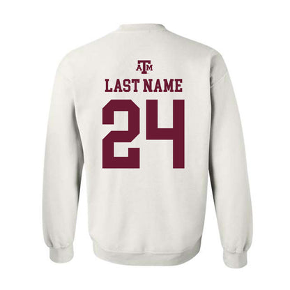 Texas A&M - NCAA Football : Ramarian Tillman - White Out 2026 Crewneck Sweatshirt-1
