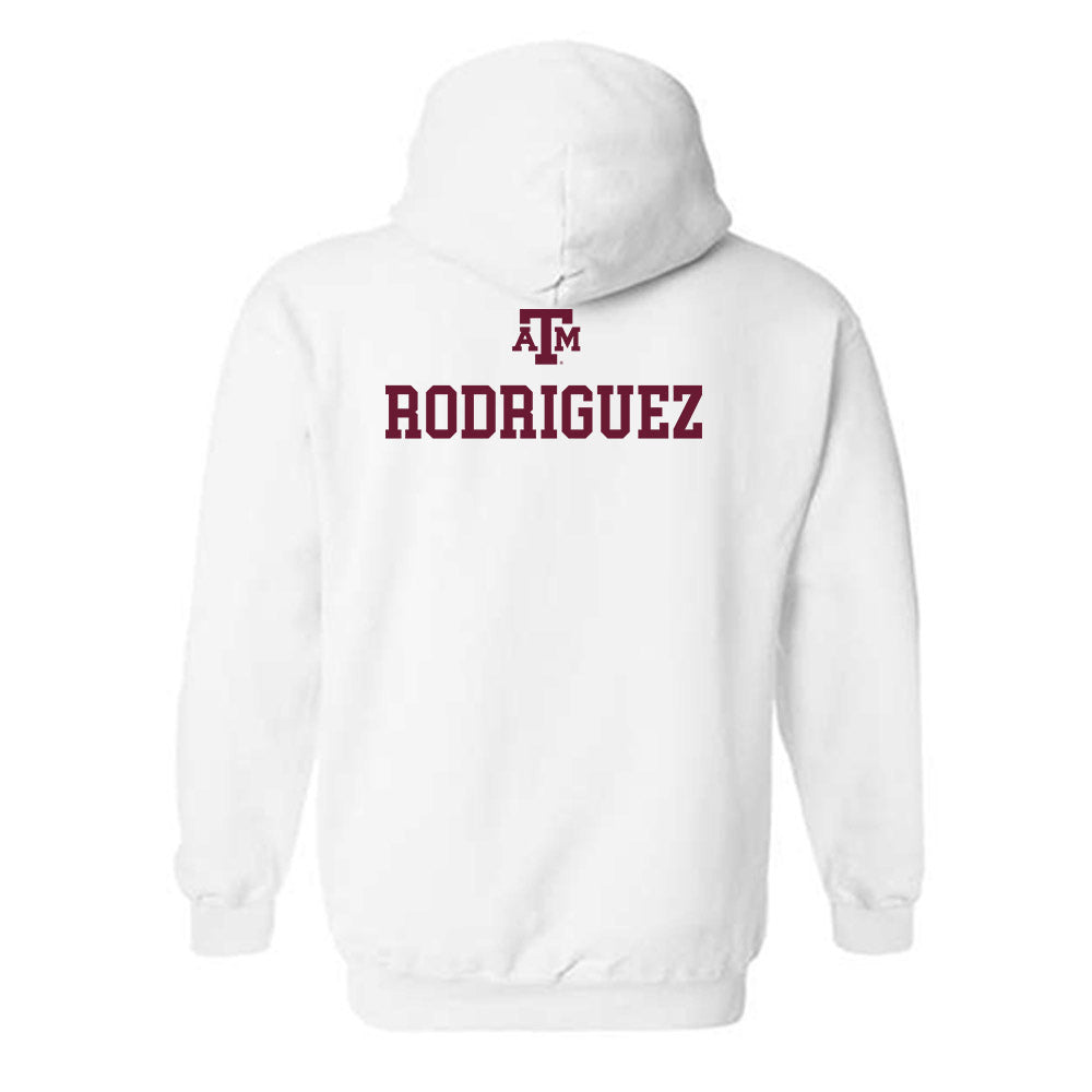 Texas A&M - NCAA Equestrian : Marianna Rodriguez - White Out 2026 Hooded Sweatshirt-1