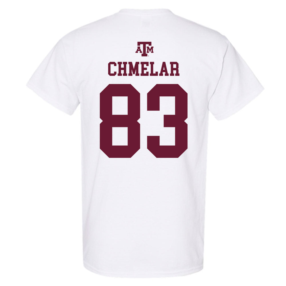 Texas A&M - NCAA Football : Colton Chmelar - White Out 2026 T-Shirt-1
