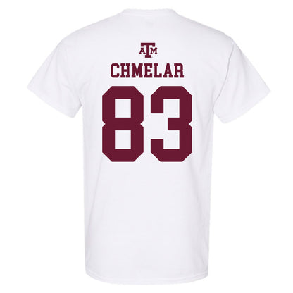 Texas A&M - NCAA Football : Colton Chmelar - White Out 2026 T-Shirt-1