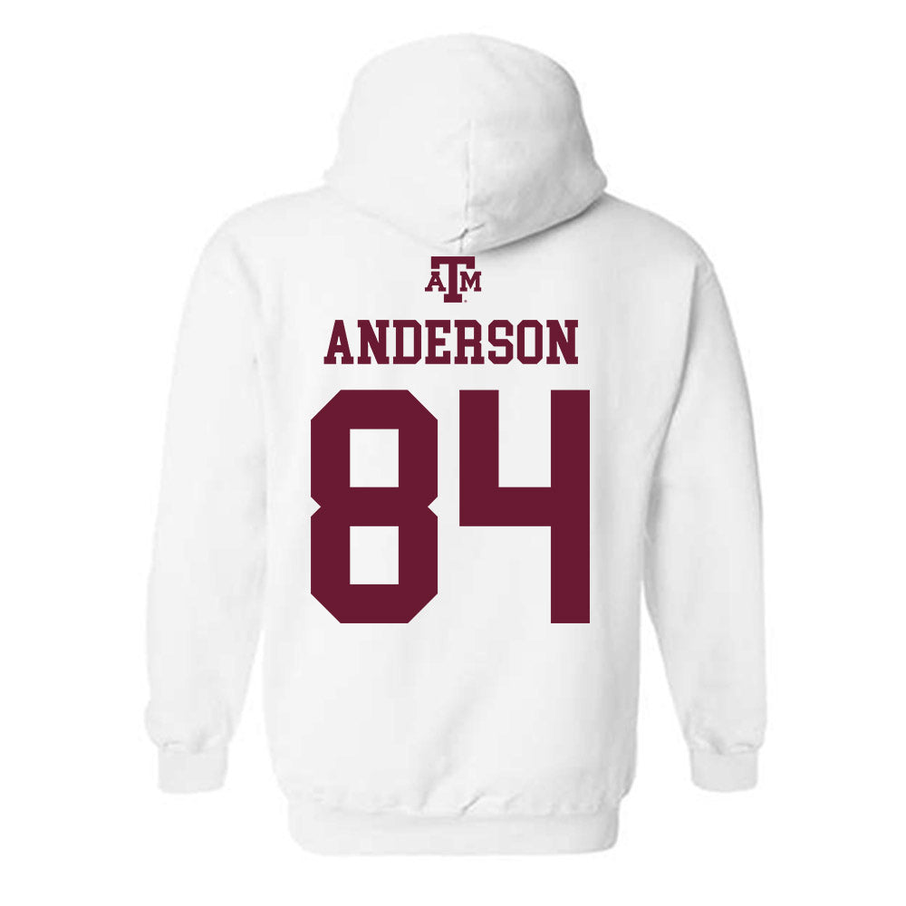 Texas A&M - NCAA Football : Richie Anderson - White Out 2026 Hooded Sweatshirt-1