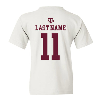 Texas A&M - NCAA Football : Kelshaun Johnson - White Out 2026 Youth T-Shirt-1