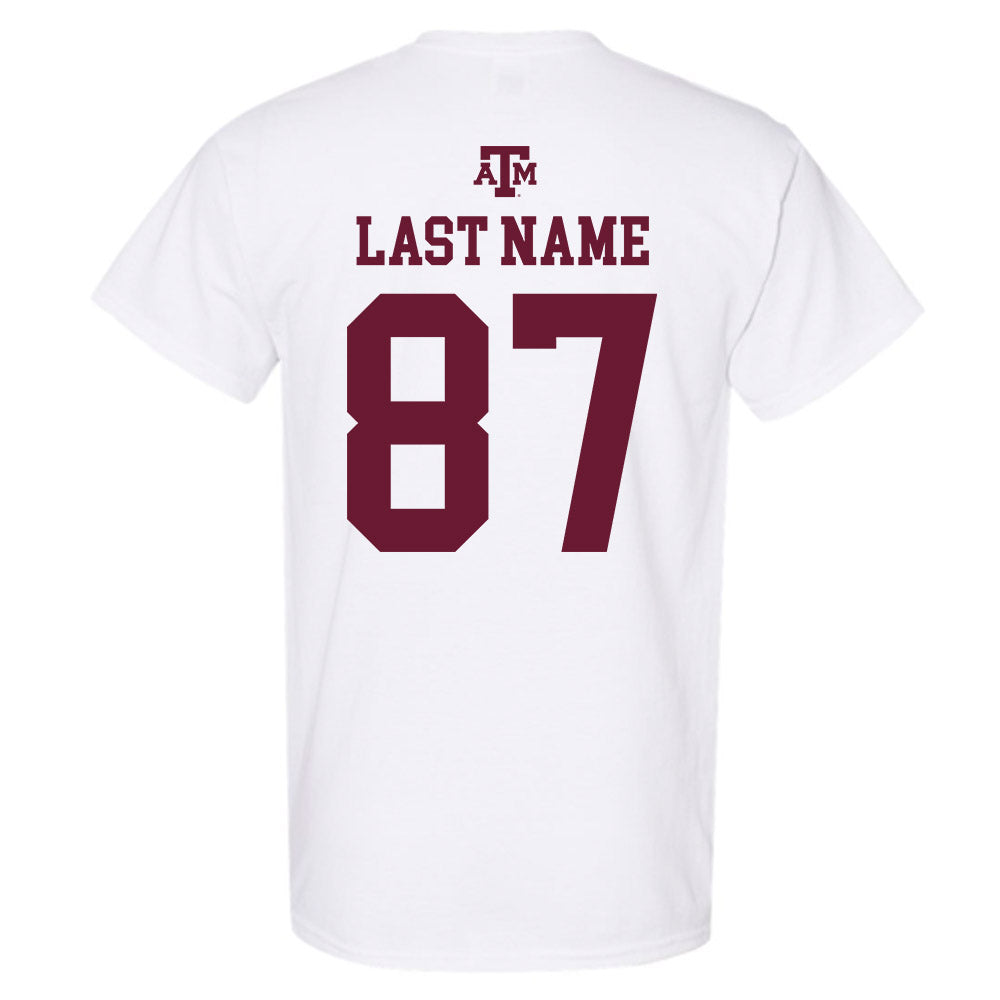 Texas A&M - NCAA Football : Nate Boerkircher - White Out 2026 T-Shirt-1