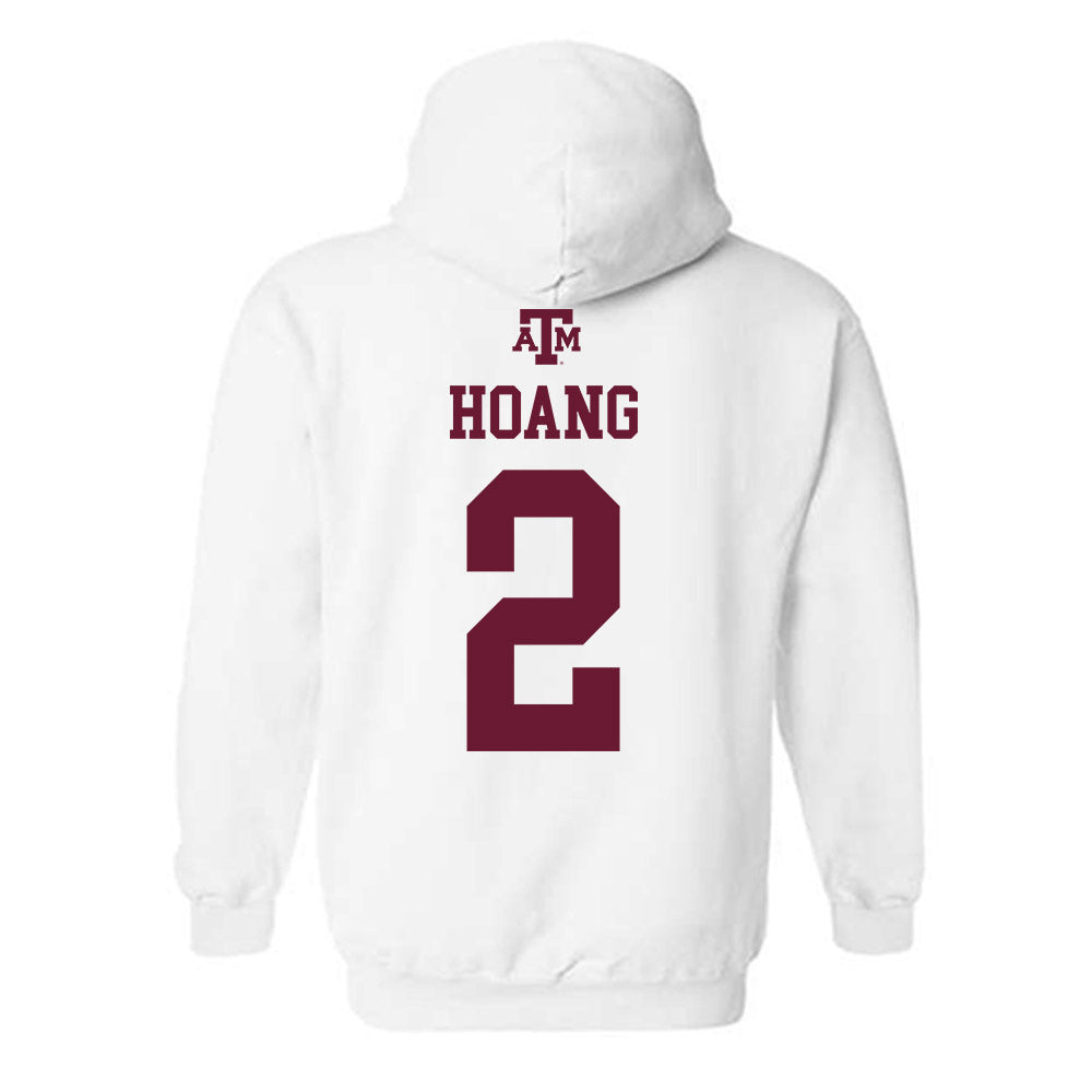 Texas A&M - NCAA Women's Soccer : Emma Hoang - White Out 2026 Hooded Sweatshirt-1