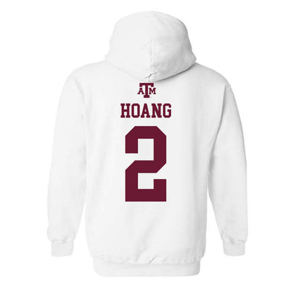 Texas A&M - NCAA Women's Soccer : Emma Hoang - White Out 2026 Hooded Sweatshirt-1
