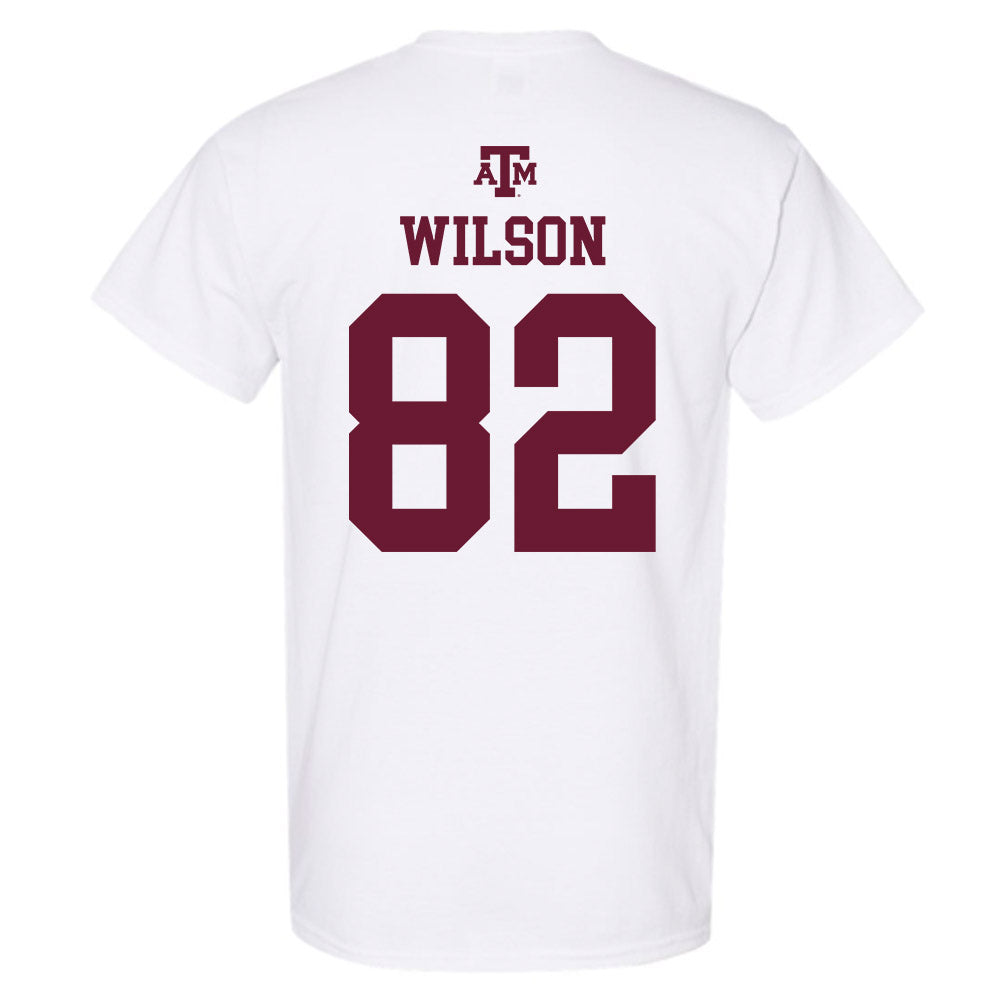 Texas A&M - NCAA Football : Jonah Wilson - White Out 2026 T-Shirt-1
