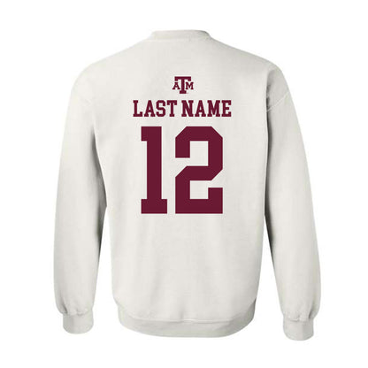 Texas A&M - NCAA Football : Nana Boadi-Owusu - White Out 2026 Crewneck Sweatshirt-1