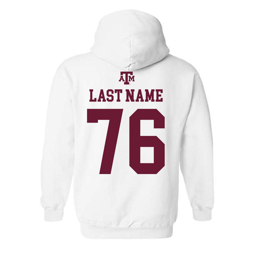 Texas A&M - NCAA Football : Reuben Fatheree II - White Out 2026 Hooded Sweatshirt-1