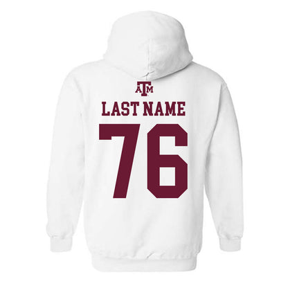 Texas A&M - NCAA Football : Reuben Fatheree II - White Out 2026 Hooded Sweatshirt-1