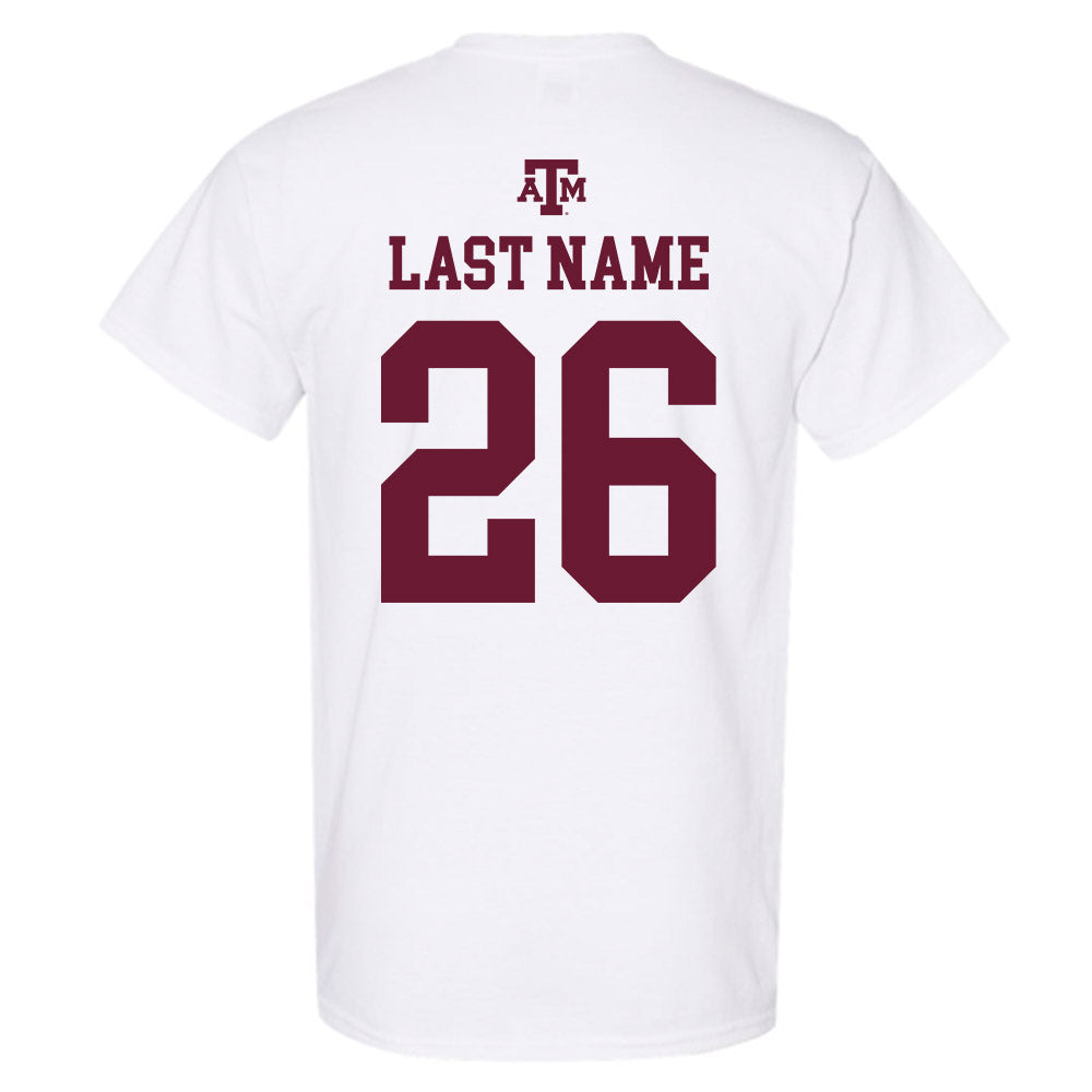 Texas A&M - NCAA Football : Layne Gerke - White Out 2026 T-Shirt-1
