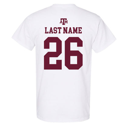 Texas A&M - NCAA Football : Layne Gerke - White Out 2026 T-Shirt-1