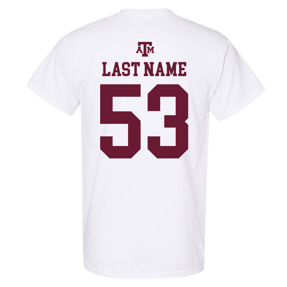 Texas A&M - NCAA Football : Jadon Scarlett - White Out 2026 T-Shirt-1