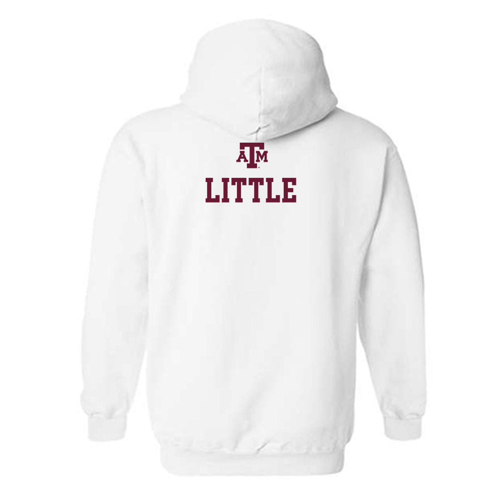 Texas A&M - NCAA Women's Track & Field : Emma Little - White Out 2026 Hooded Sweatshirt-1