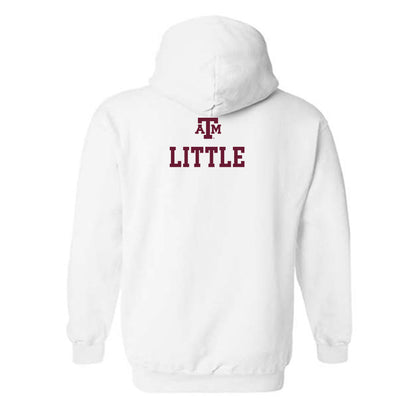 Texas A&M - NCAA Women's Track & Field : Emma Little - White Out 2026 Hooded Sweatshirt-1