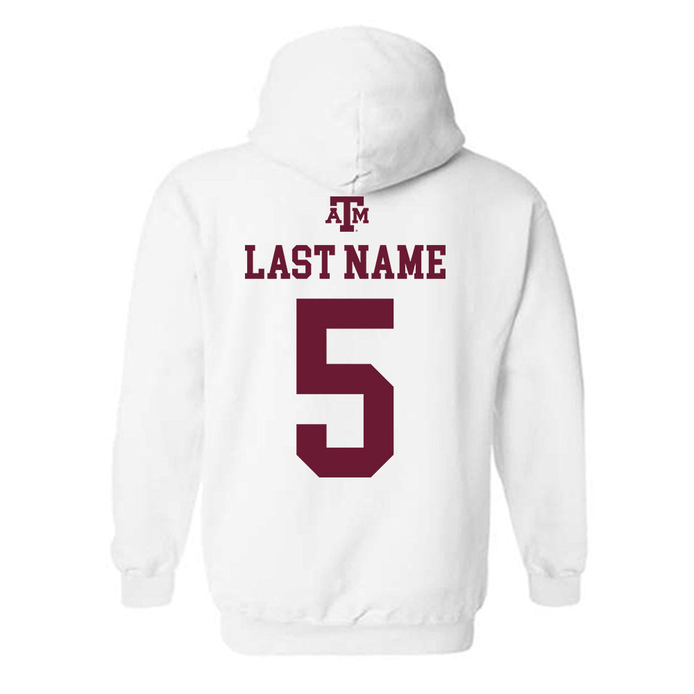 Texas A&M - NCAA Football : DJ Hicks - White Out 2026 Hooded Sweatshirt-1