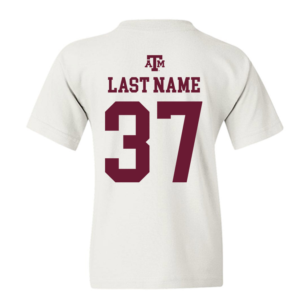 Texas A&M - NCAA Football : Tyler White - White Out 2026 Youth T-Shirt-1