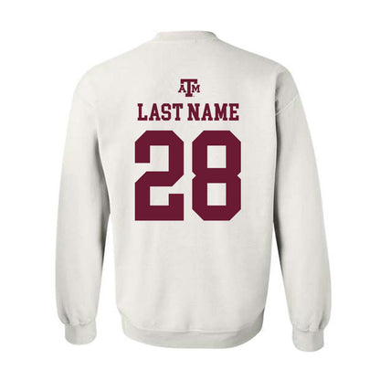 Texas A&M - NCAA Football : Jordan Pride - White Out 2026 Crewneck Sweatshirt-1