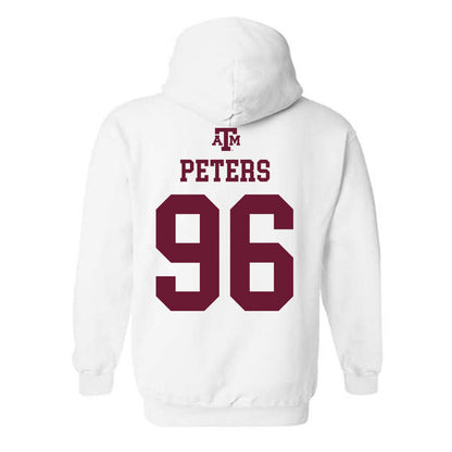 Texas A&M - NCAA Football : Waylon Peters - White Out 2026 Hooded Sweatshirt-1