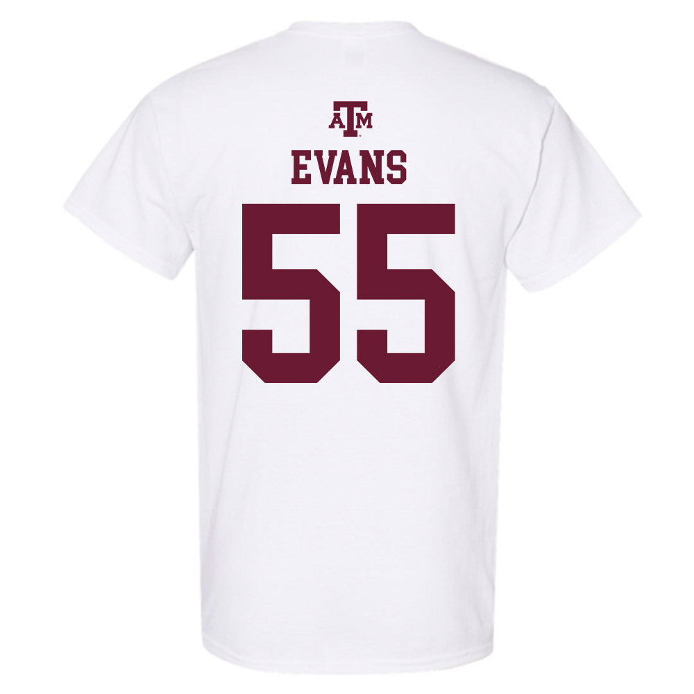 Texas A&M - NCAA Football : Dealyn Evans - White Out 2026 T-Shirt-1